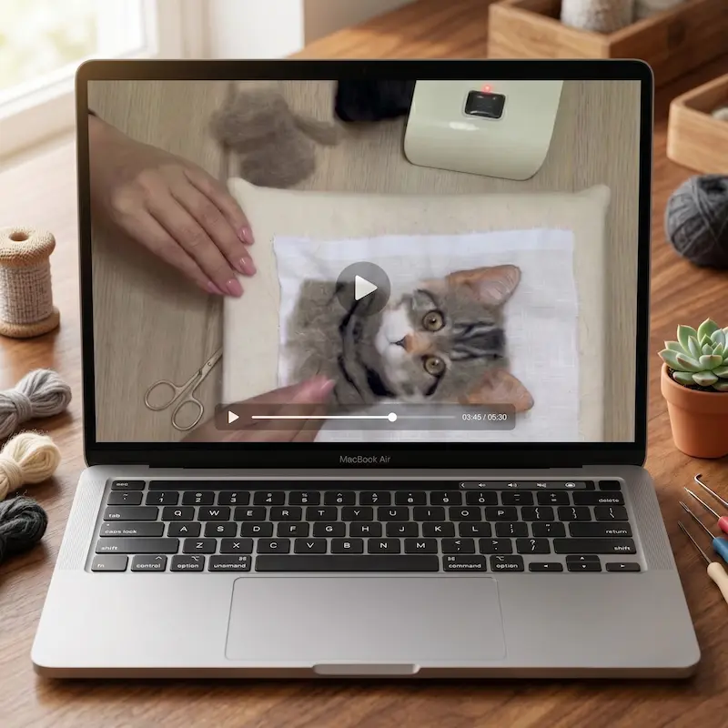 Videoaulas passo a passo do Curso Gato Realista