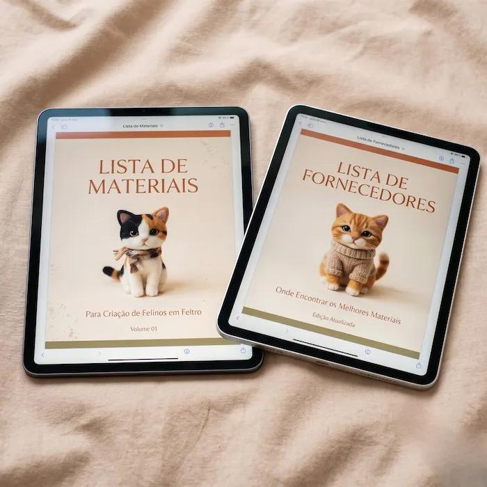 Lista de materiais e fornecedores do Curso Gato Realista